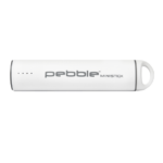 Pebble Ministick Portable Battery - White